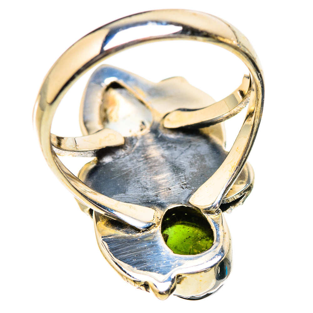 Rainbow Moonstone Rings handcrafted by Ana Silver Co - RING130637 - Photo 3