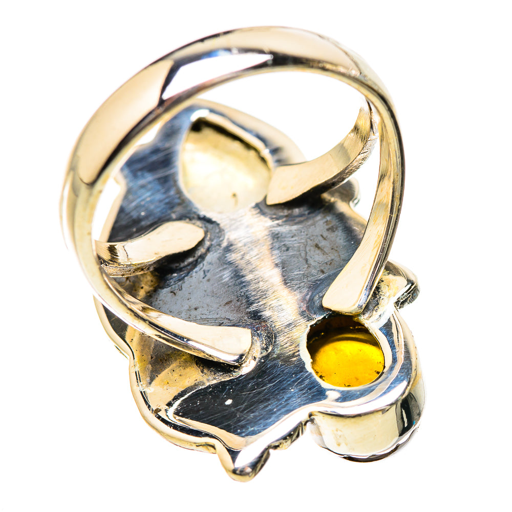 Rainbow Moonstone Rings handcrafted by Ana Silver Co - RING130638 - Photo 3