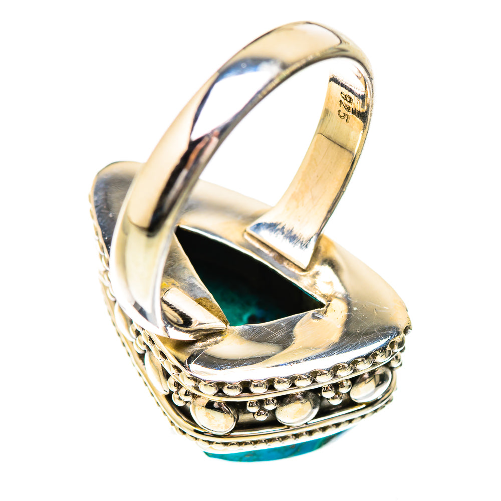 Malachite In Chrysocolla Rings handcrafted by Ana Silver Co - RING130648 - Photo 3