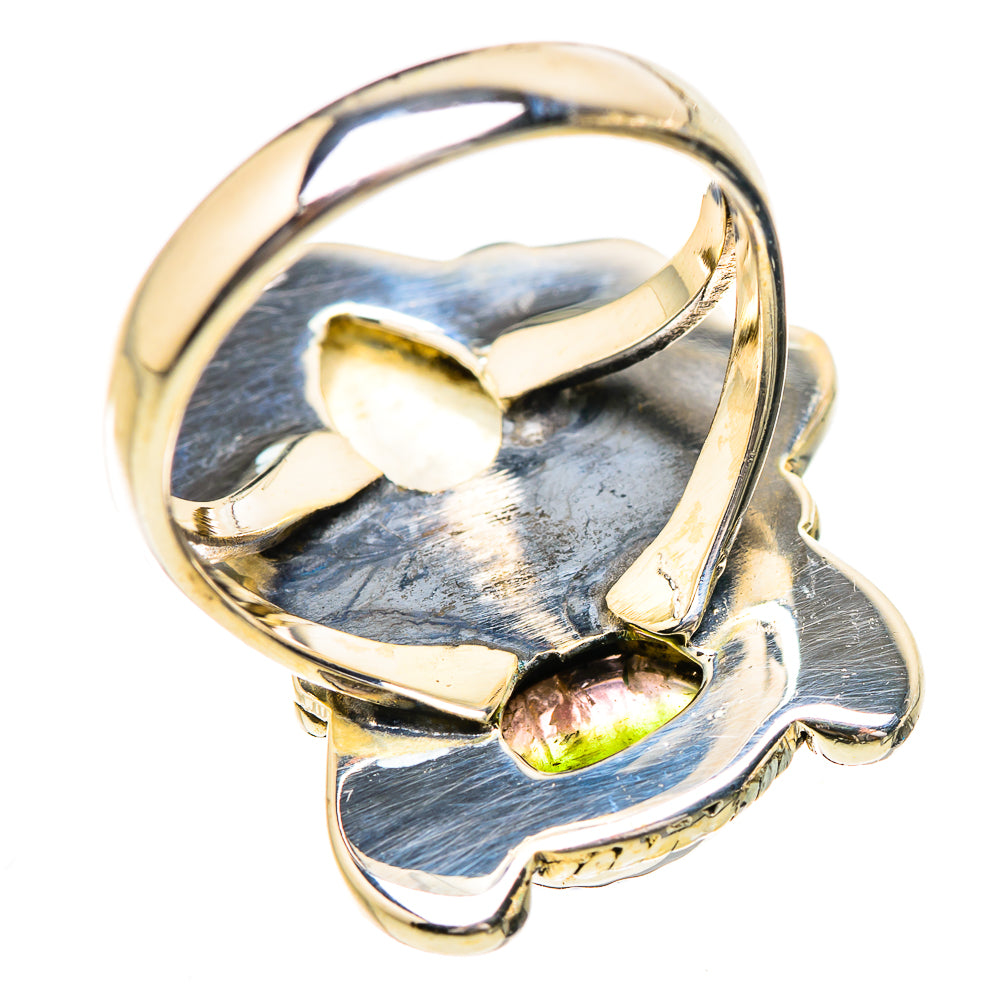 Rainbow Moonstone Rings handcrafted by Ana Silver Co - RING130652 - Photo 3