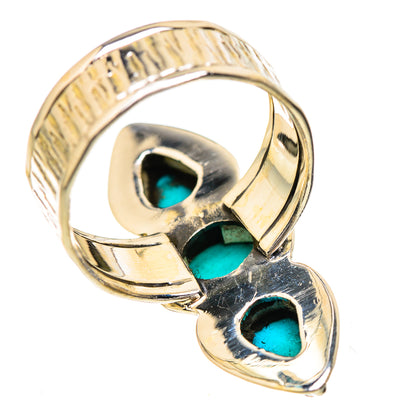 Sleeping Beauty Turquoise Rings handcrafted by Ana Silver Co - RING130658 - Photo 3