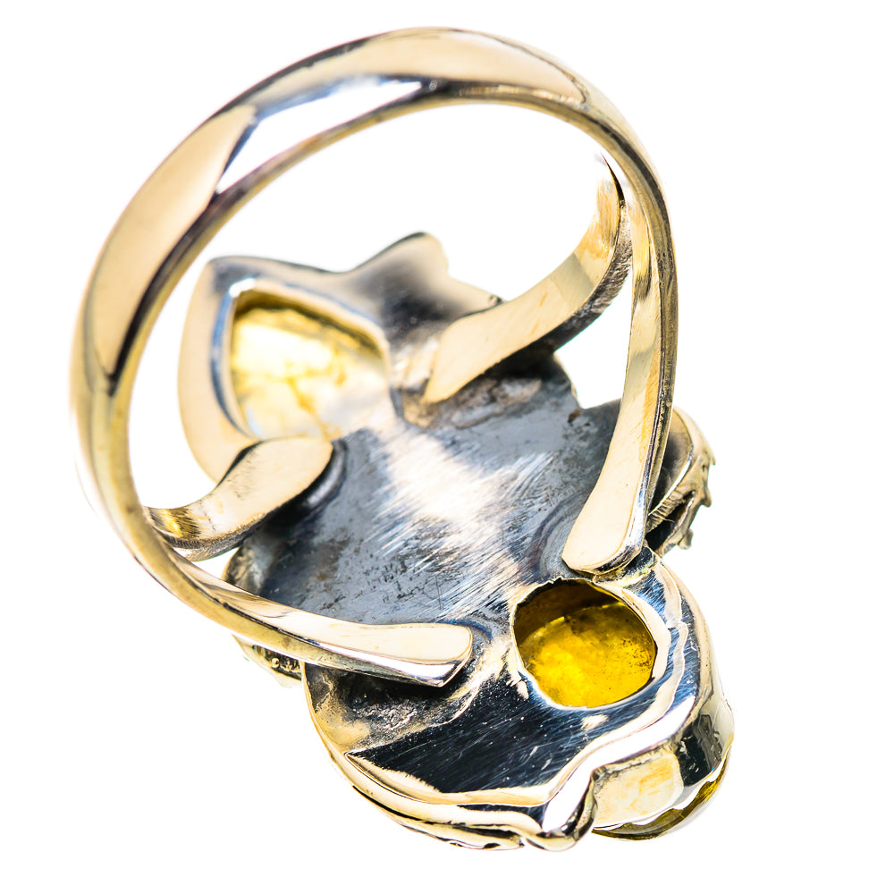 Rainbow Moonstone Rings handcrafted by Ana Silver Co - RING130669 - Photo 3