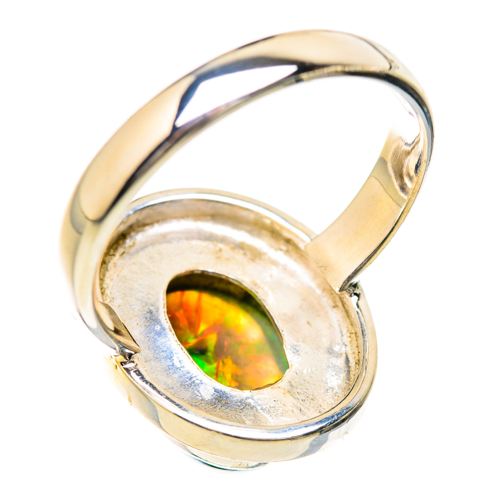 Black Opal Rings handcrafted by Ana Silver Co - RING130687 - Photo 3