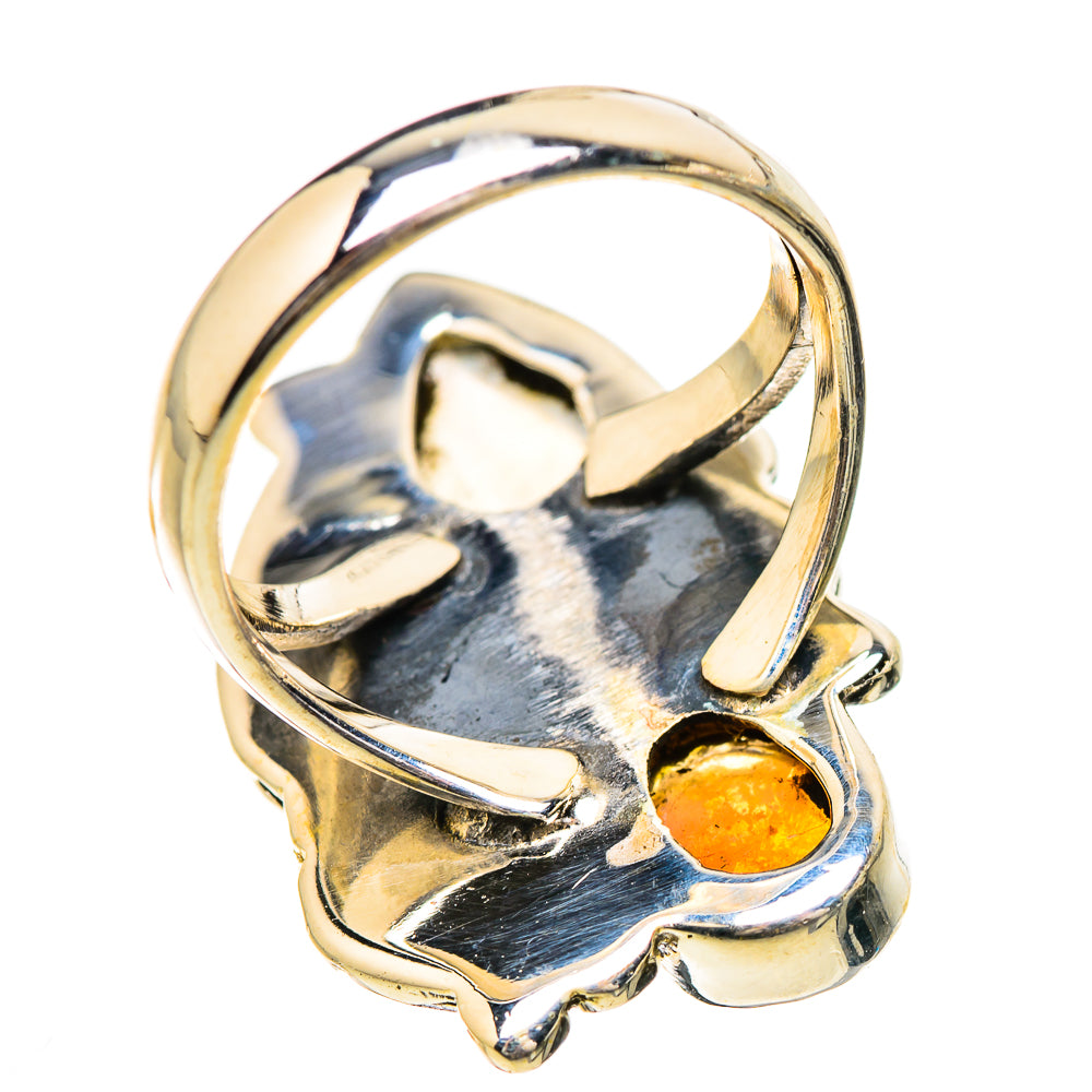 Rainbow Moonstone Rings handcrafted by Ana Silver Co - RING130704 - Photo 3