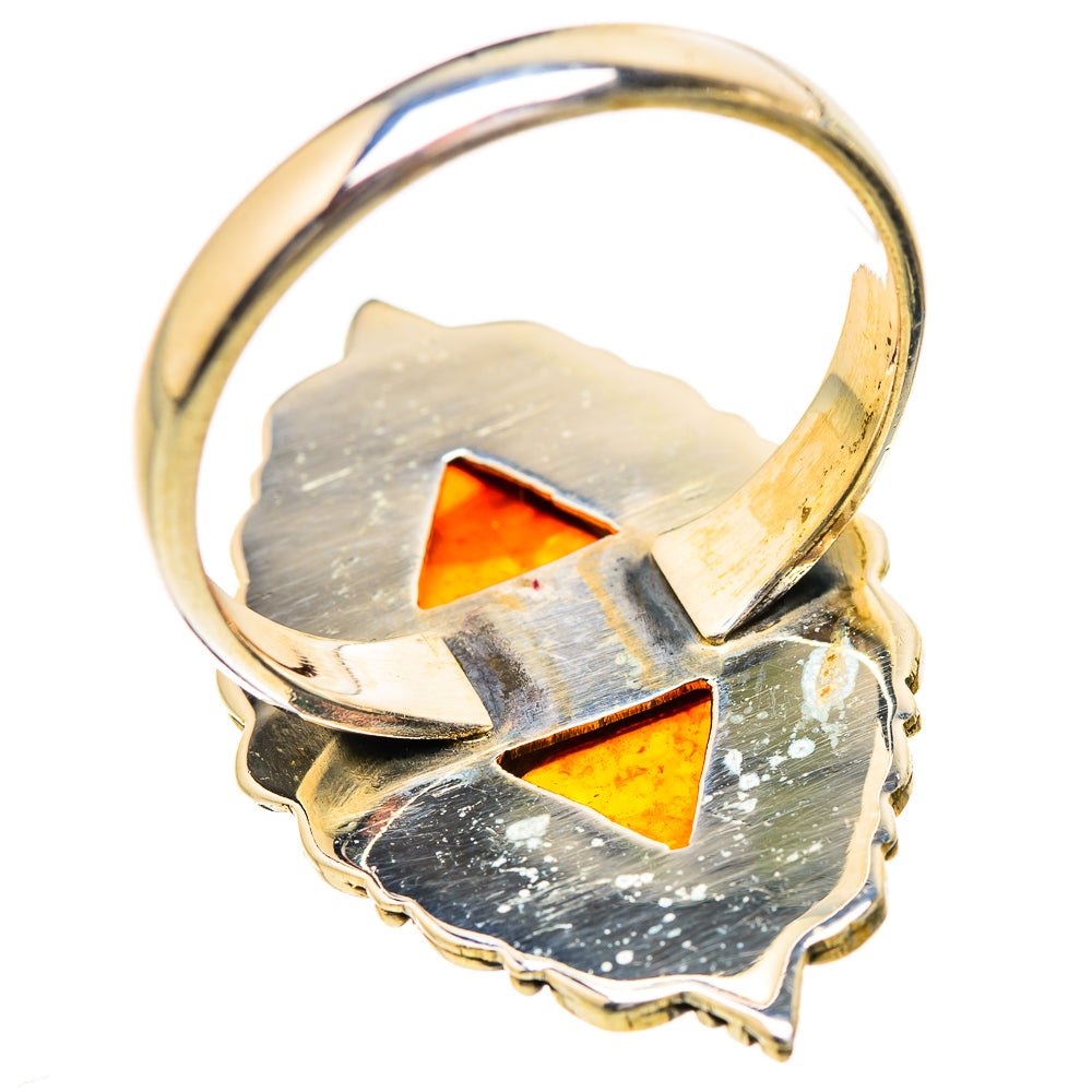Baltic Amber Rings handcrafted by Ana Silver Co - RING130706 - Photo 3