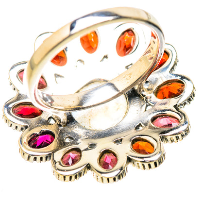 Rainbow Moonstone Rings handcrafted by Ana Silver Co - RING130709 - Photo 3