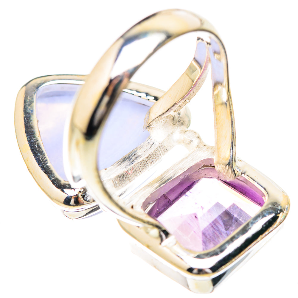 Blue Lace Agate Rings handcrafted by Ana Silver Co - RING130711 - Photo 3