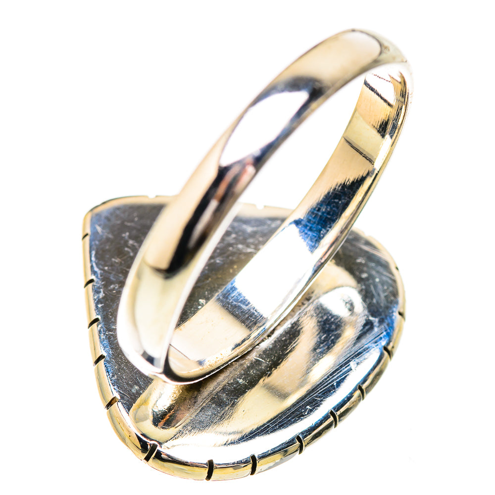 Rainbow Moonstone Rings handcrafted by Ana Silver Co - RING130724 - Photo 3