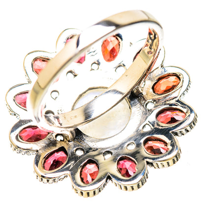 Rainbow Moonstone Rings handcrafted by Ana Silver Co - RING130734 - Photo 3