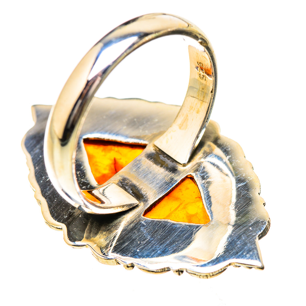 Baltic Amber Rings handcrafted by Ana Silver Co - RING130753 - Photo 3