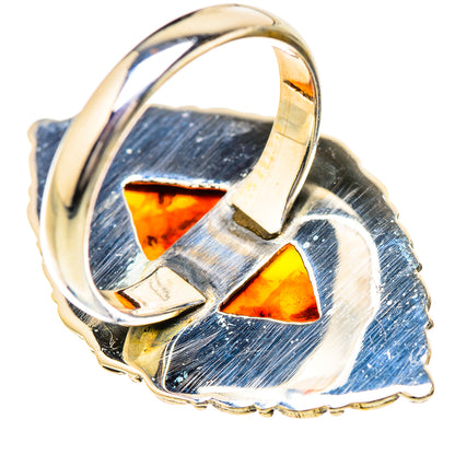 Baltic Amber Rings handcrafted by Ana Silver Co - RING130754 - Photo 3
