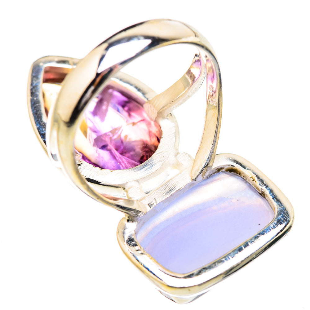 Blue Lace Agate Rings handcrafted by Ana Silver Co - RING130756 - Photo 3