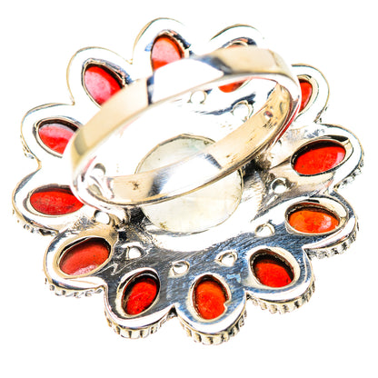 Rainbow Moonstone Rings handcrafted by Ana Silver Co - RING130762 - Photo 3