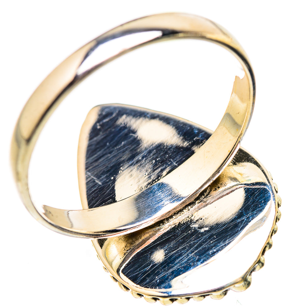 Green Moonstone Rings handcrafted by Ana Silver Co - RING130771 - Photo 3