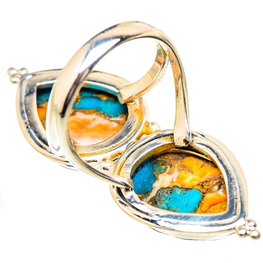 Spiny Oyster Turquoise Rings handcrafted by Ana Silver Co - RING130784 - Photo 3
