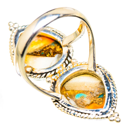 Spiny Oyster Turquoise Rings handcrafted by Ana Silver Co - RING130786 - Photo 3