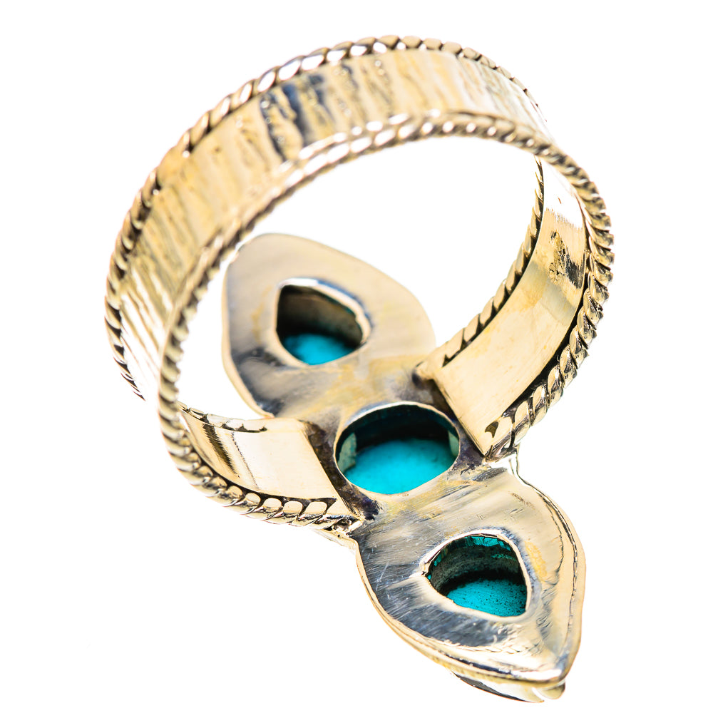 Sleeping Beauty Turquoise Rings handcrafted by Ana Silver Co - RING130822 - Photo 3
