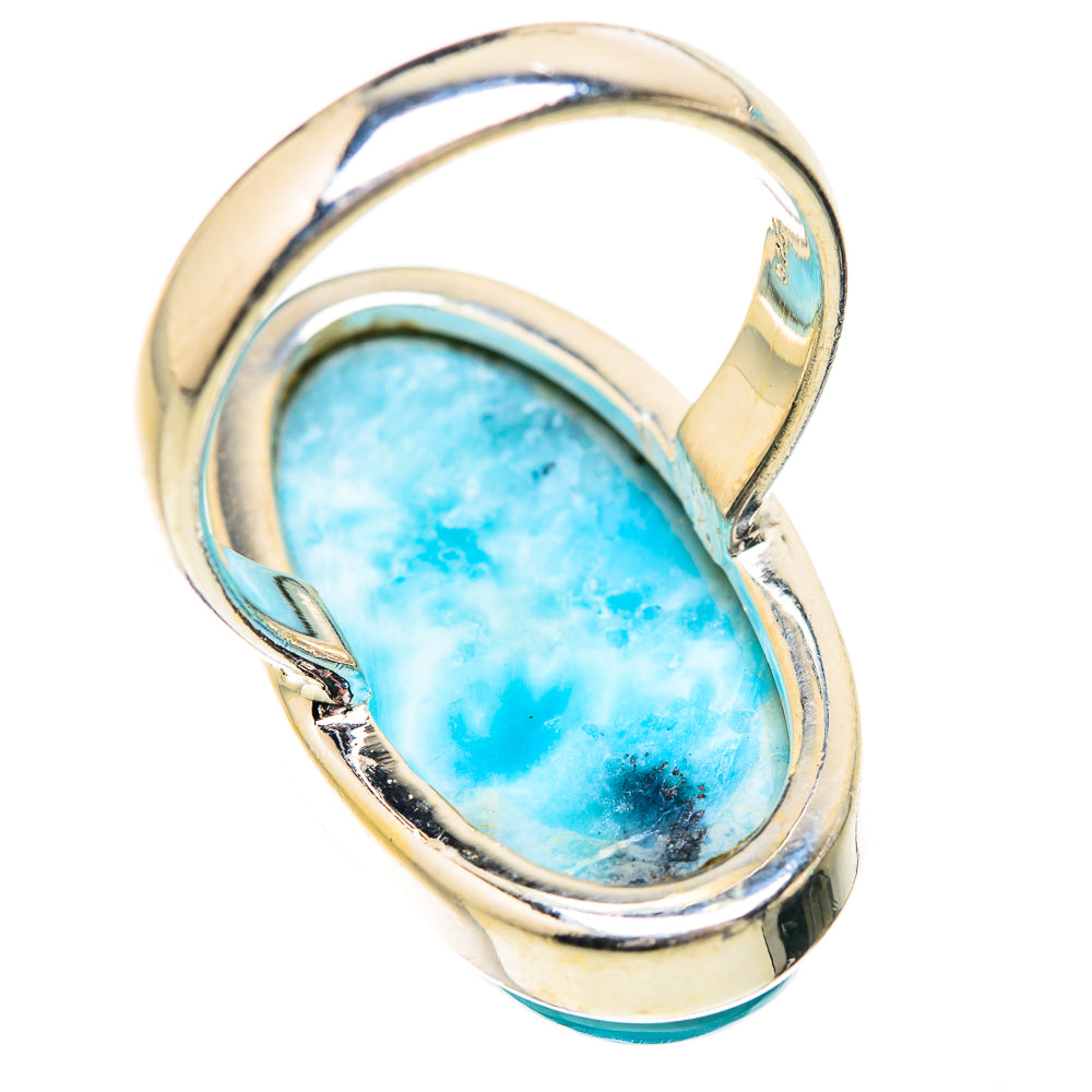 Larimar Rings handcrafted by Ana Silver Co - RING130823 - Photo 3