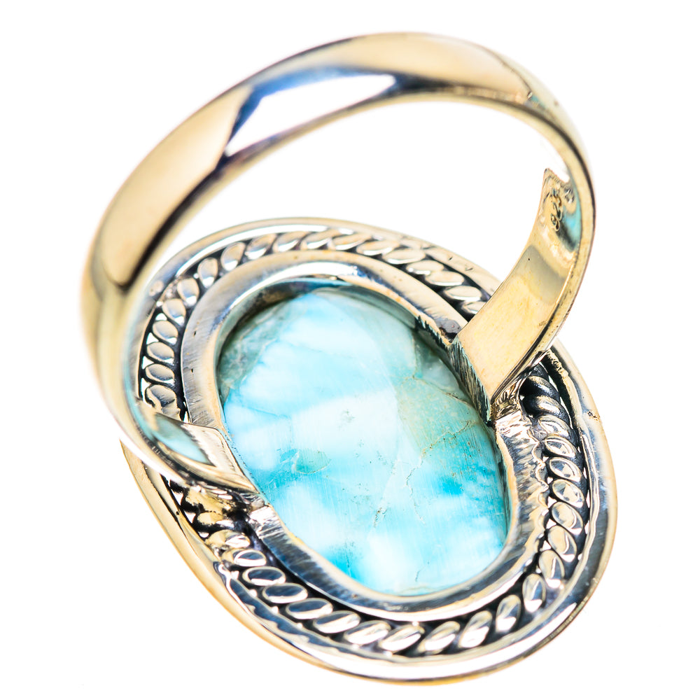 Larimar Rings handcrafted by Ana Silver Co - RING130829 - Photo 3