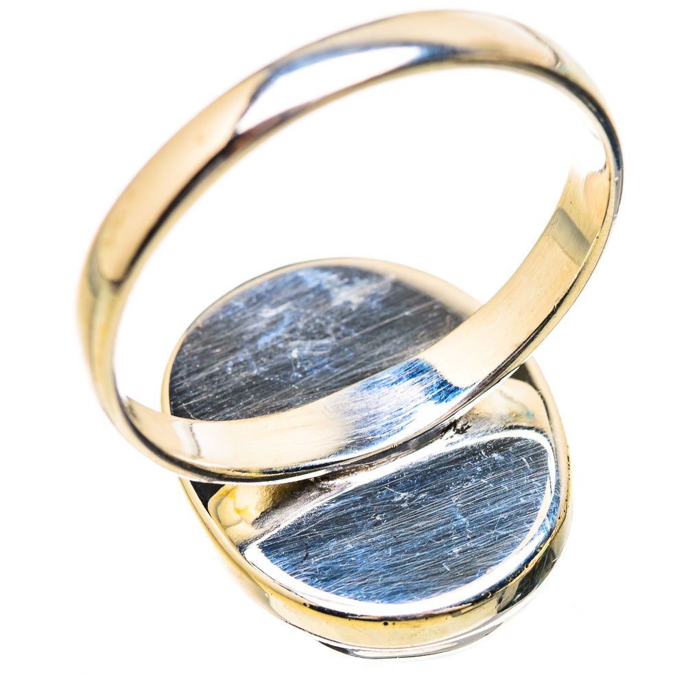 Green Moonstone Rings handcrafted by Ana Silver Co - RING130831 - Photo 3