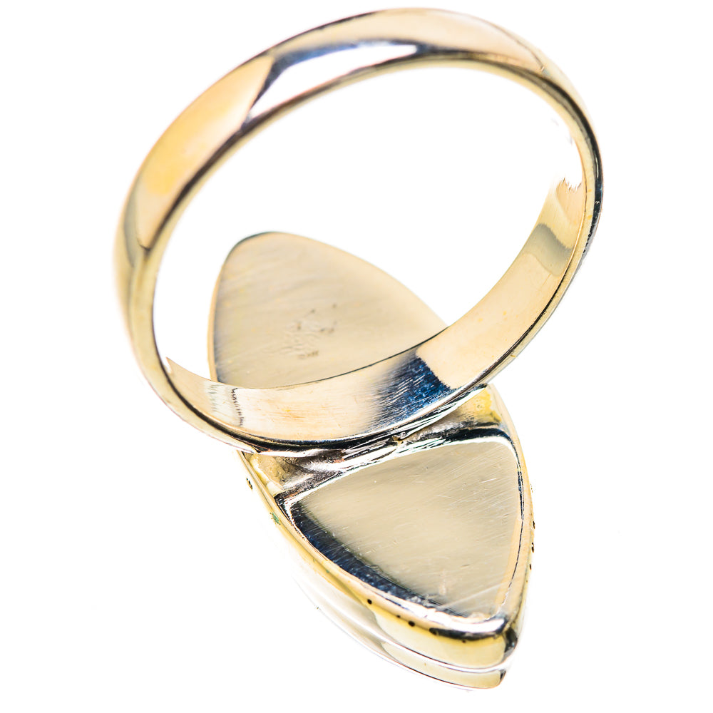 Rainbow Moonstone Rings handcrafted by Ana Silver Co - RING130859 - Photo 3
