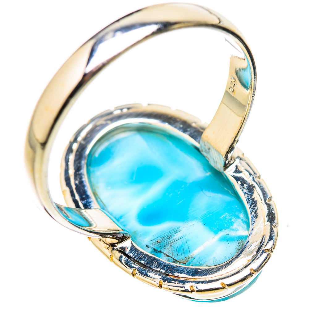 Larimar Rings handcrafted by Ana Silver Co - RING130869 - Photo 3