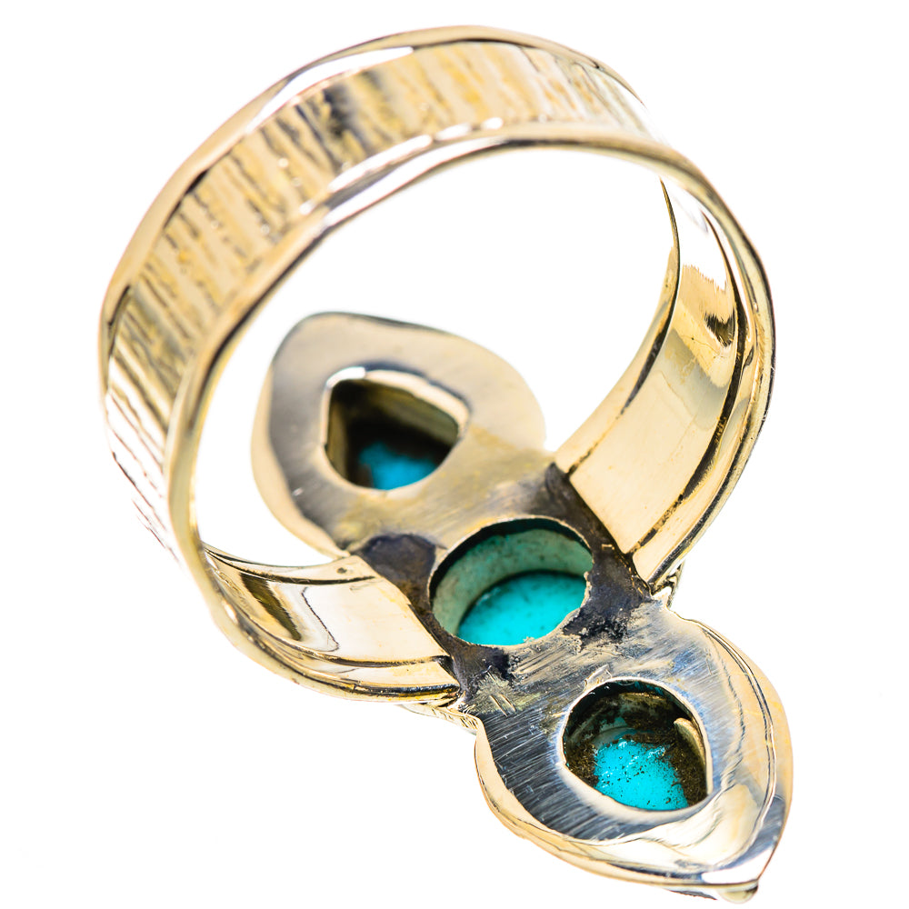 Sleeping Beauty Turquoise Rings handcrafted by Ana Silver Co - RING130871 - Photo 3