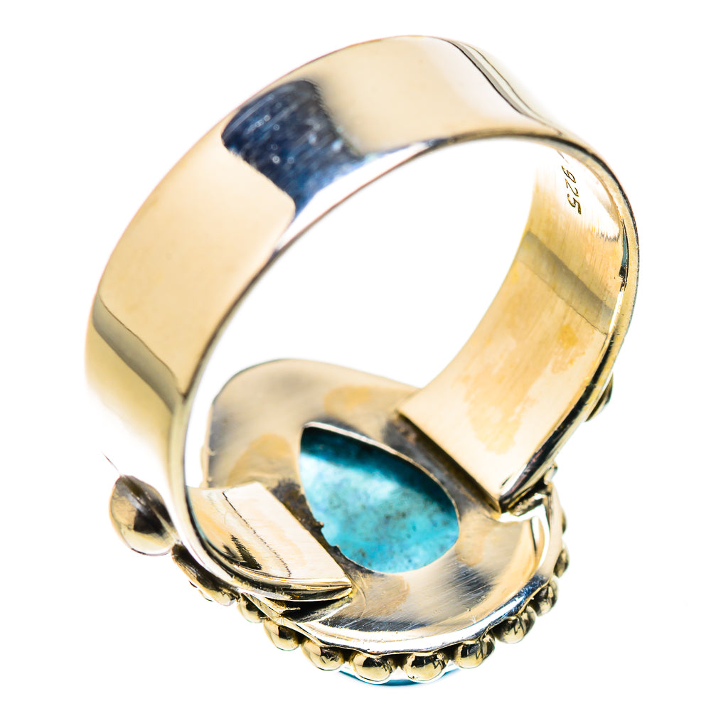 Blue Fluorite Rings handcrafted by Ana Silver Co - RING130875 - Photo 3