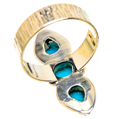 Sleeping Beauty Turquoise Rings handcrafted by Ana Silver Co - RING130894 - Photo 3
