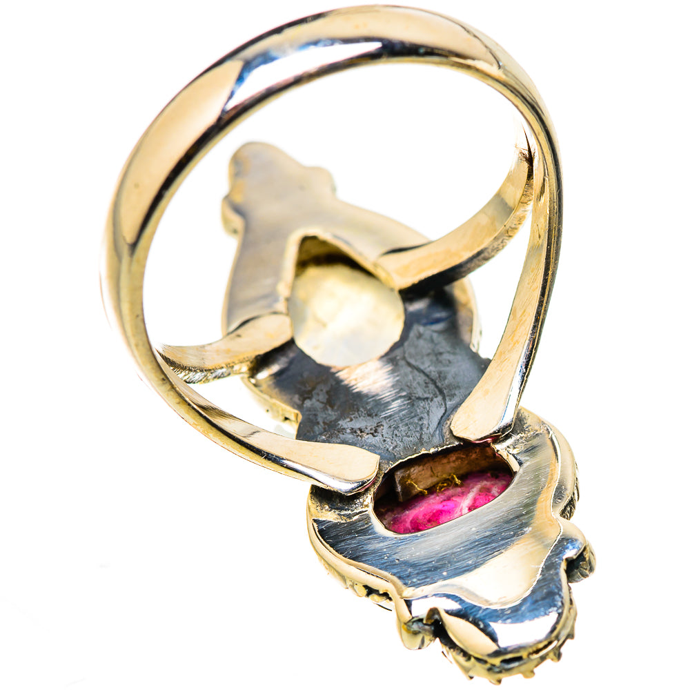 Rainbow Moonstone Rings handcrafted by Ana Silver Co - RING130907 - Photo 3