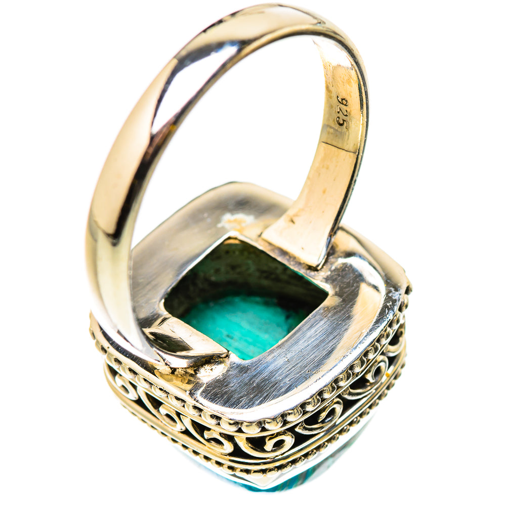 Malachite In Chrysocolla Rings handcrafted by Ana Silver Co - RING130912 - Photo 3
