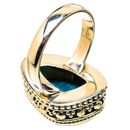 Malachite In Chrysocolla Rings handcrafted by Ana Silver Co - RING130915 - Photo 3