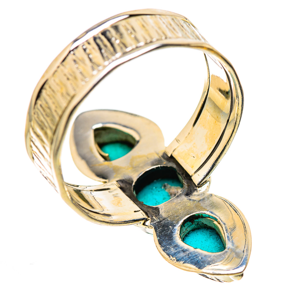 Sleeping Beauty Turquoise Rings handcrafted by Ana Silver Co - RING130918 - Photo 3