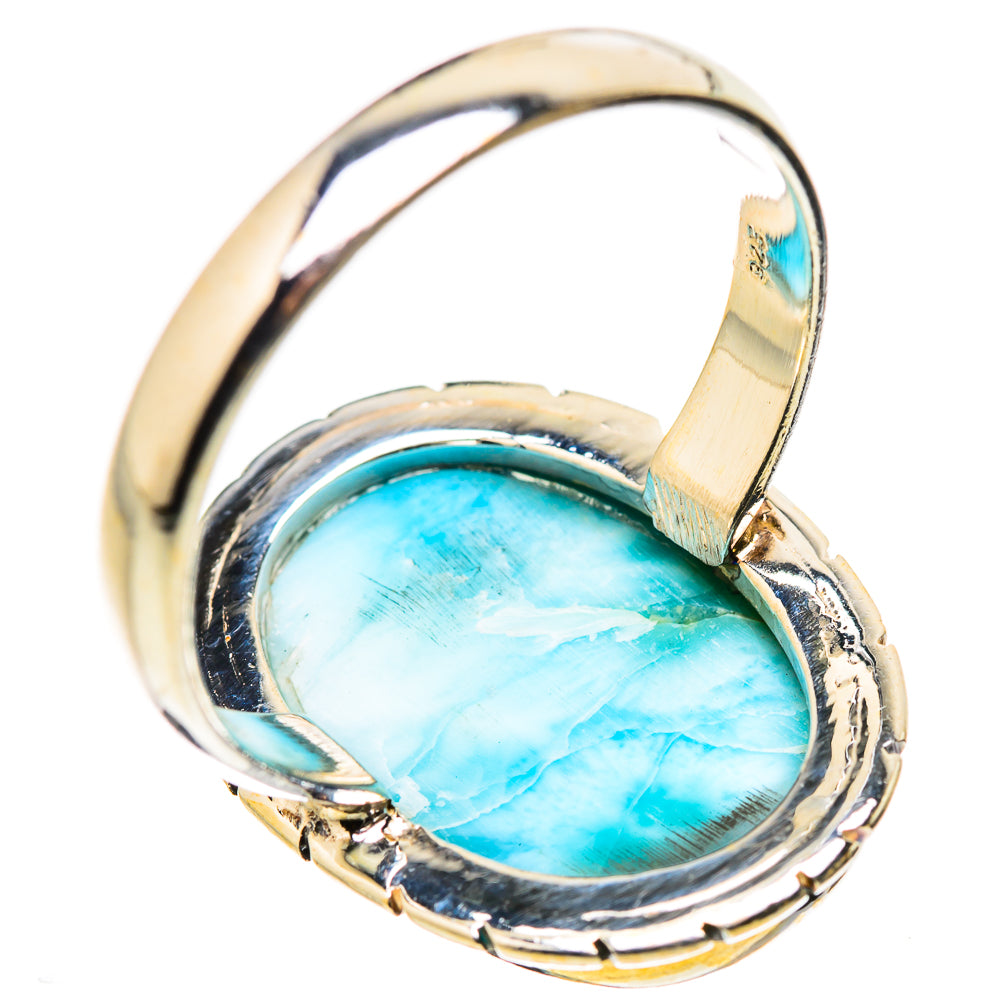 Larimar Rings handcrafted by Ana Silver Co - RING130919 - Photo 3