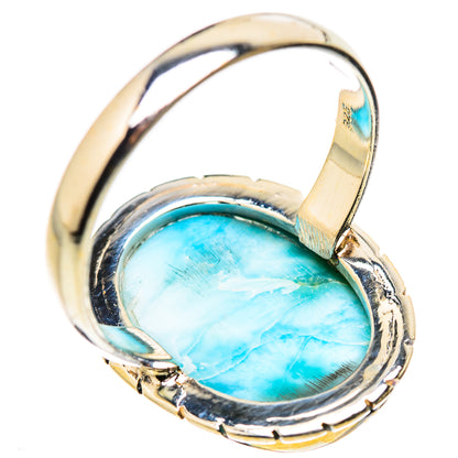 Larimar Rings handcrafted by Ana Silver Co - RING130919 - Photo 3