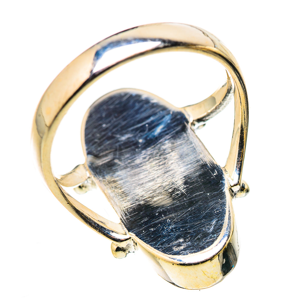 Green Moonstone Rings handcrafted by Ana Silver Co - RING130927 - Photo 3