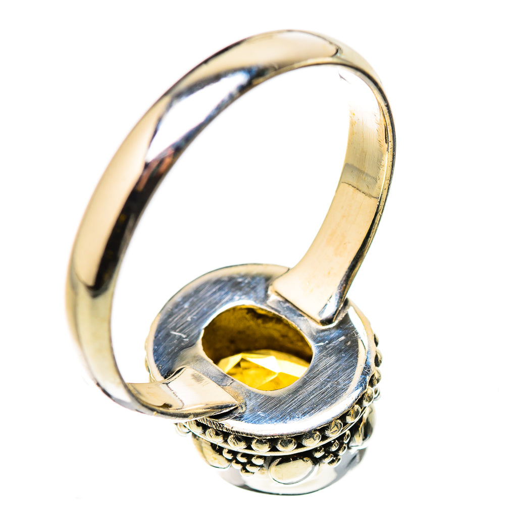Faceted Citrine Rings handcrafted by Ana Silver Co - RING130928 - Photo 3