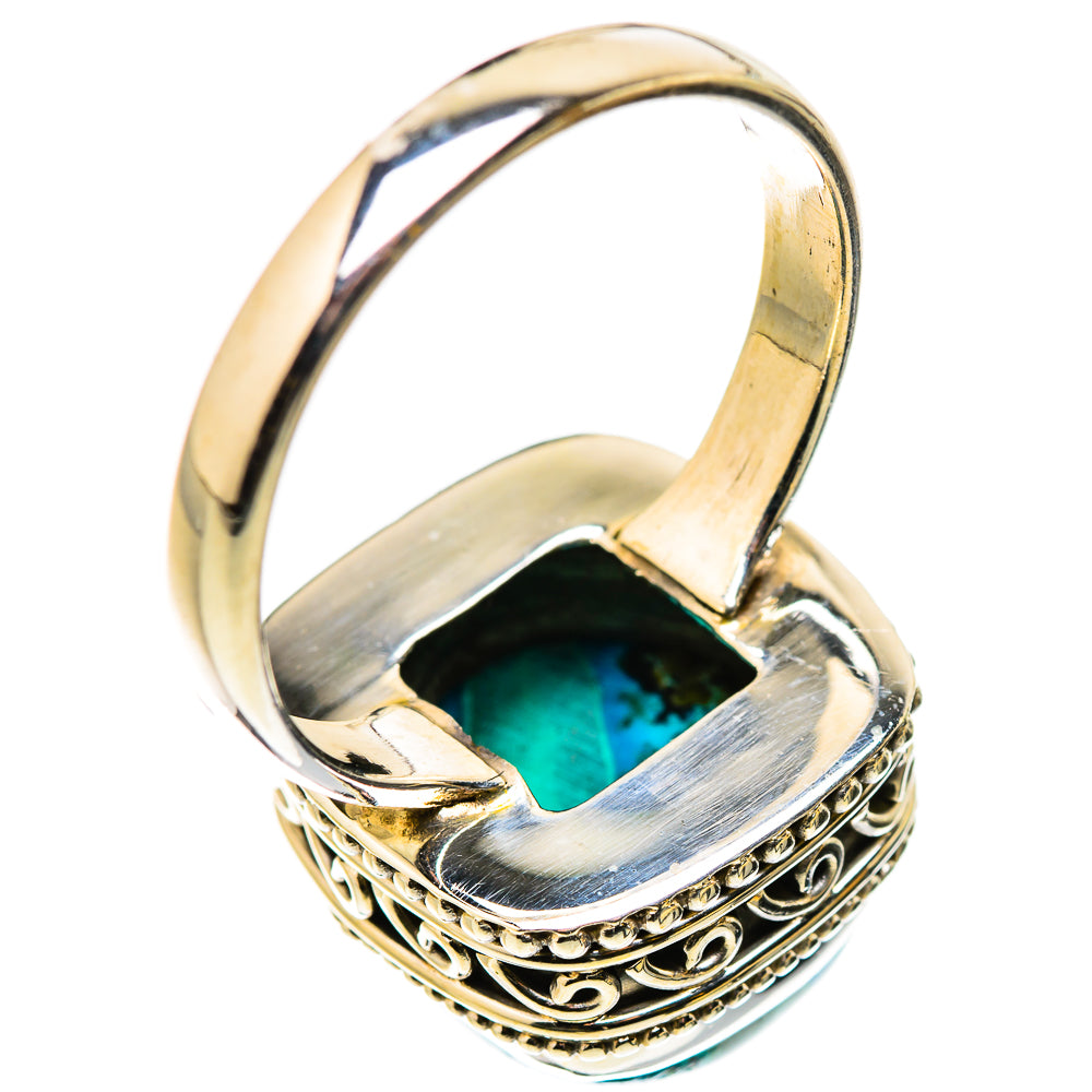 Malachite In Chrysocolla Rings handcrafted by Ana Silver Co - RING130938 - Photo 3