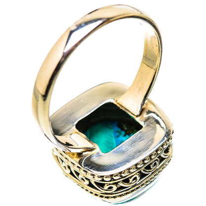Malachite In Chrysocolla Rings handcrafted by Ana Silver Co - RING130938 - Photo 3