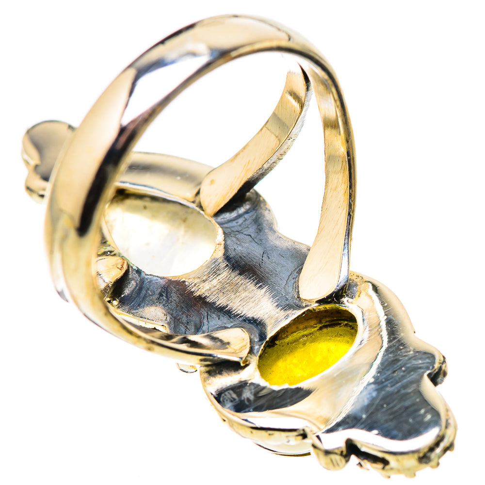 Rainbow Moonstone Rings handcrafted by Ana Silver Co - RING130951 - Photo 3