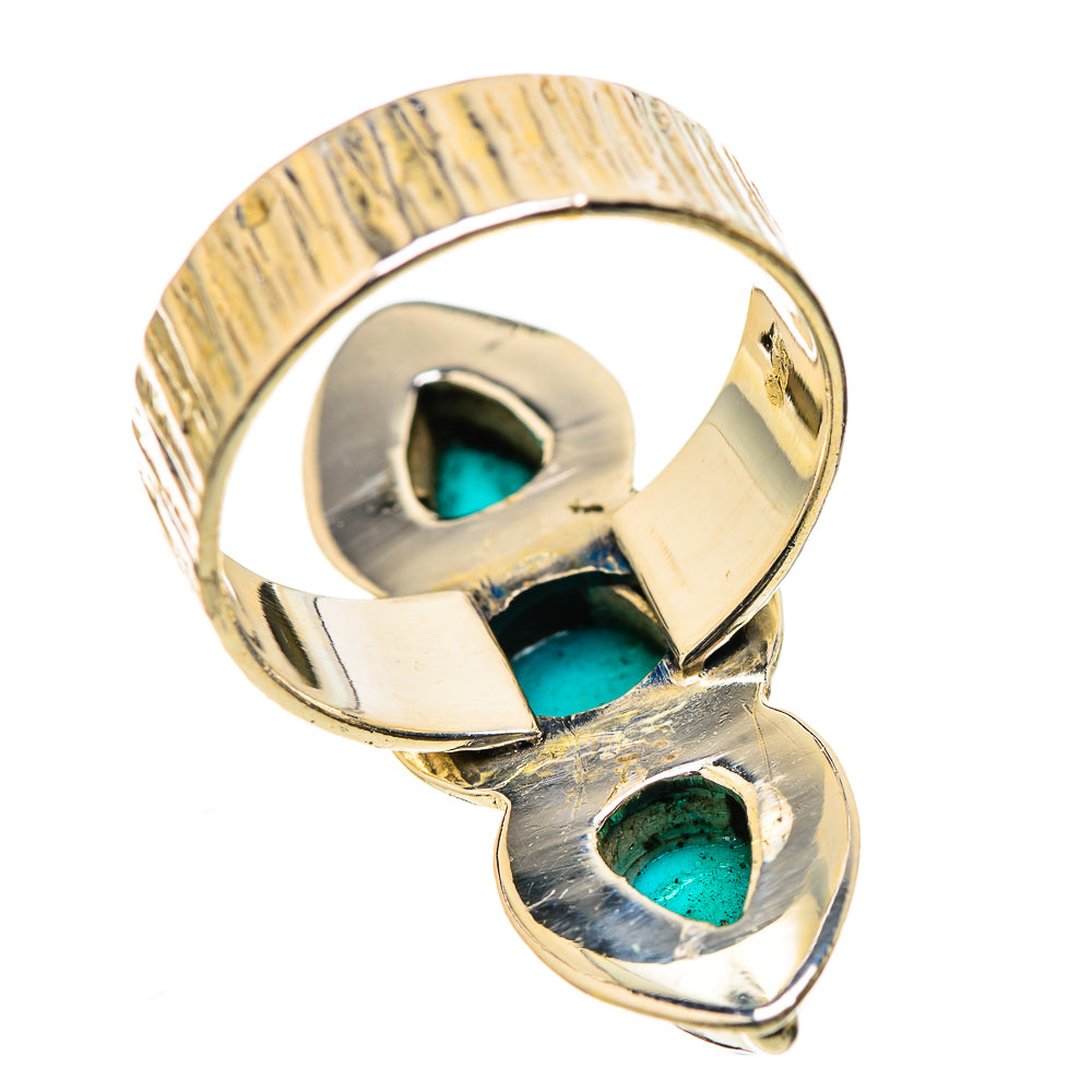 Sleeping Beauty Turquoise Rings handcrafted by Ana Silver Co - RING130960 - Photo 3