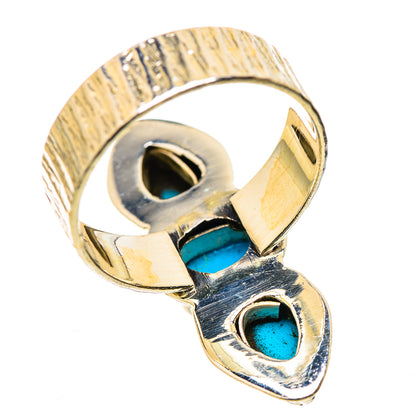 Sleeping Beauty Turquoise Rings handcrafted by Ana Silver Co - RING130968 - Photo 3