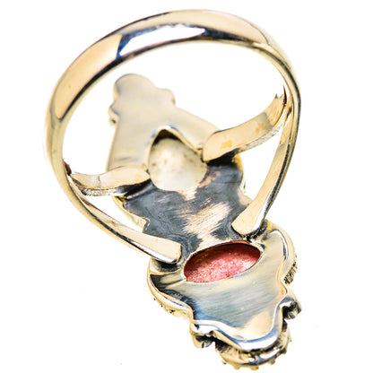 Rainbow Moonstone Rings handcrafted by Ana Silver Co - RING130972 - Photo 3