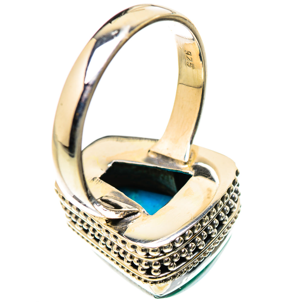 Malachite In Chrysocolla Rings handcrafted by Ana Silver Co - RING130993 - Photo 3