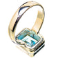 Blue Topaz Rings handcrafted by Ana Silver Co - RING130995 - Photo 3