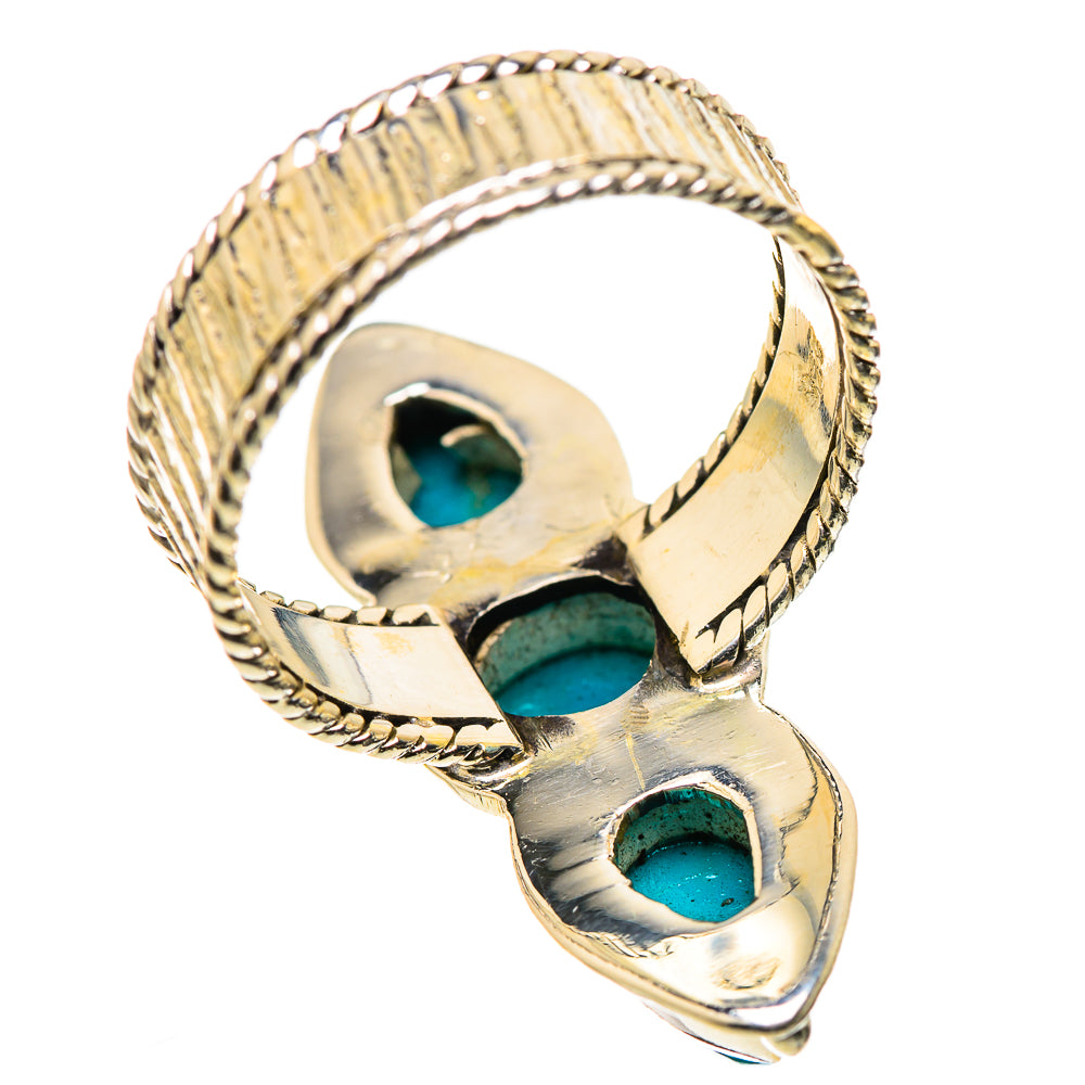 Sleeping Beauty Turquoise Rings handcrafted by Ana Silver Co - RING131005 - Photo 3