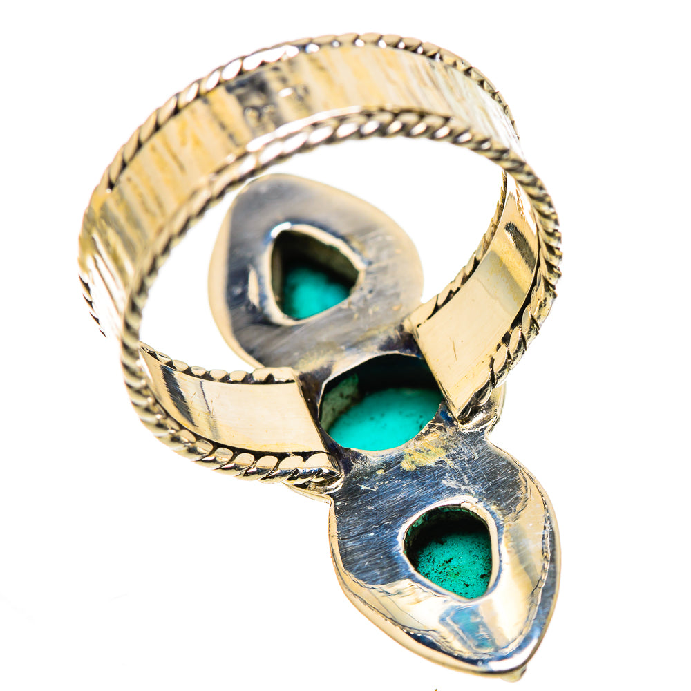 Sleeping Beauty Turquoise Rings handcrafted by Ana Silver Co - RING131010 - Photo 3