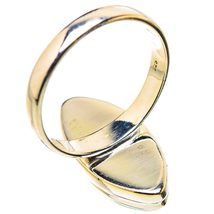 Green Moonstone Rings handcrafted by Ana Silver Co - RING131013 - Photo 3