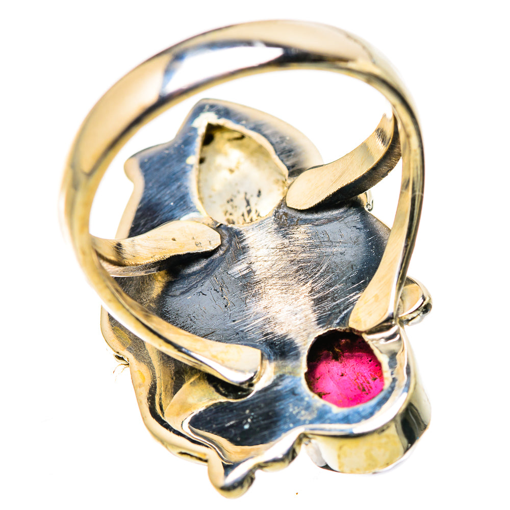 Rainbow Moonstone Rings handcrafted by Ana Silver Co - RING131016 - Photo 3