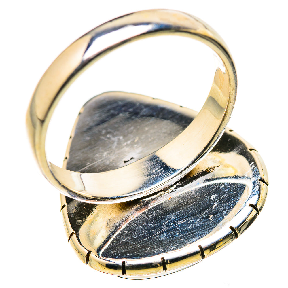 Green Moonstone Rings handcrafted by Ana Silver Co - RING131037 - Photo 3